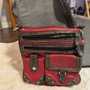 Stylish Red and Black Women's Bag